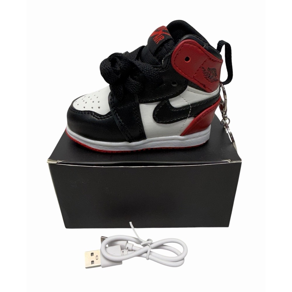 Mini Jordan Charger Shoe Rare Collection Portable Charger + Keychain With Box